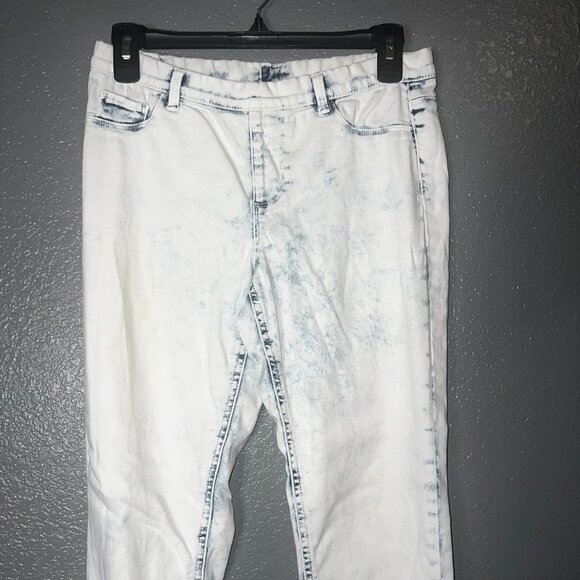 Girls White Jeggings XL 14-16 Wonder Nation Stretch Skinny Pants - Picture 5 of 7